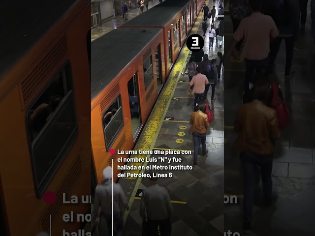 ⁣Encuentran una urna mortuoria en el Metro de la CDMX