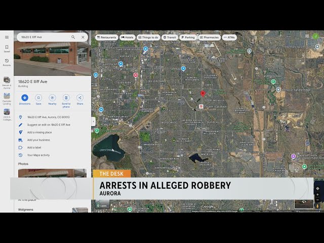 ⁣Aurora police officer hurt in alleged robbery suspect chase