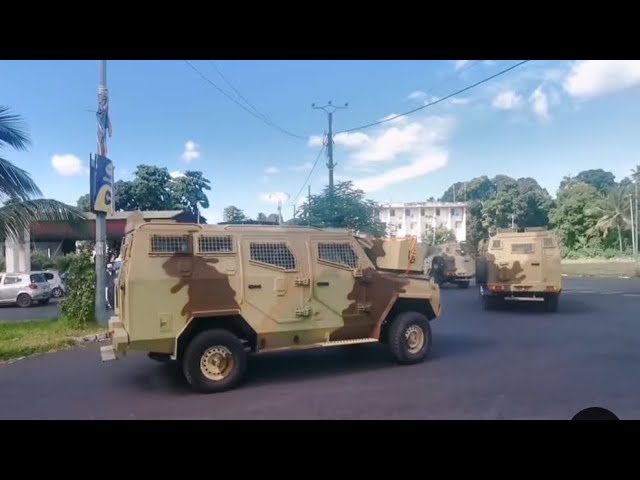 ⁣URGENT: À J-4 des élections législatives, des  nouveaux véhicules blindés pour l'armée comorien