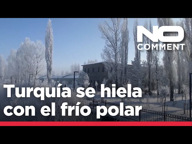 ⁣NO COMMENT: El este de Turquía se hiela debido a una ola de frío polar