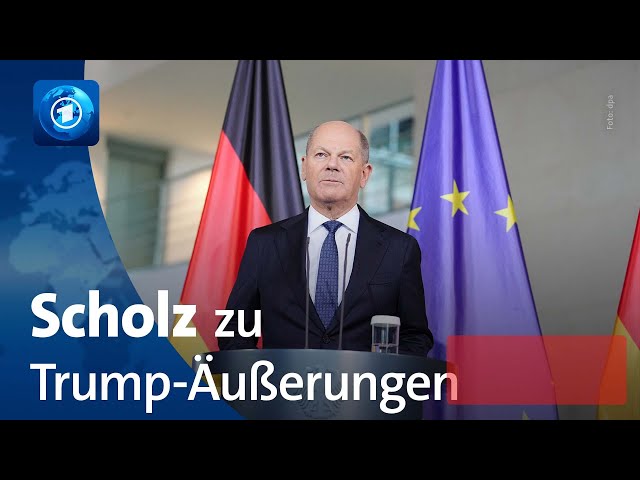 ⁣Olaf Scholz weist Trumps Anspruch auf Grönland zurück