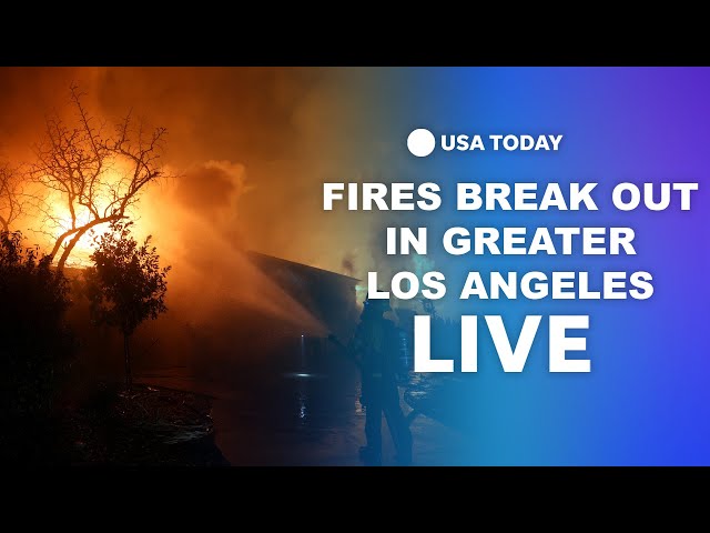 ⁣WATCH LIVE: Fires break out in Greater Los Angeles area