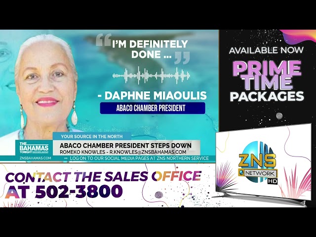 ⁣Abaco  Chamber President Steps Down