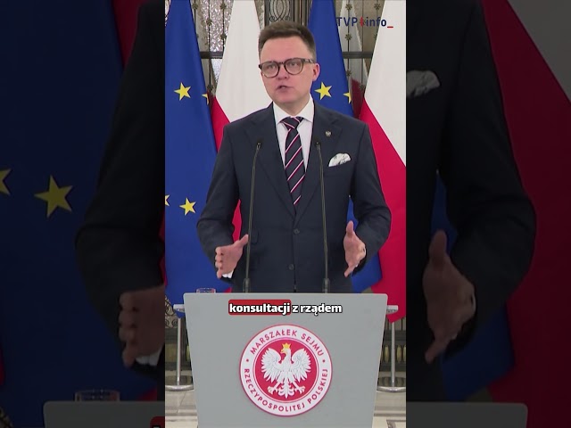 ⁣Marszałek Hołownia ogłosił datę wyborów prezydenckich #polityka #polska #wybory #shorts