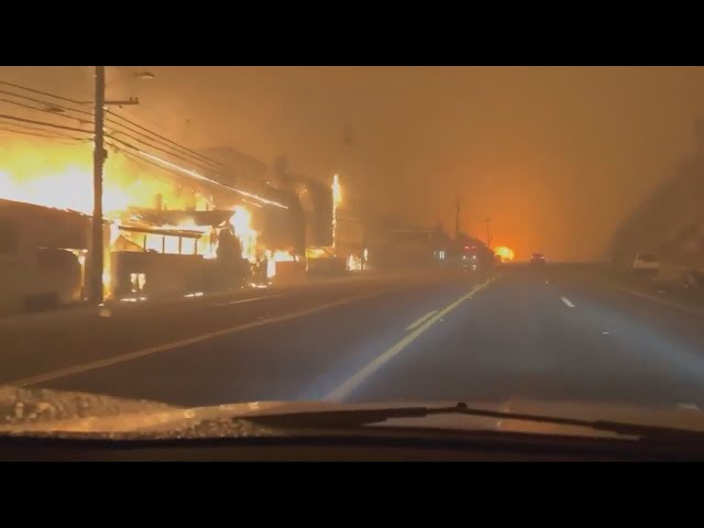 ⁣"Like driving through hell itself": Apocalyptic scene on Los Angeles highway