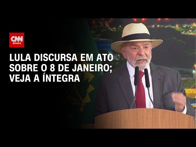 ⁣Lula discursa em ato sobre o 8 de janeiro; veja a íntegra | BASTIDORES CNN