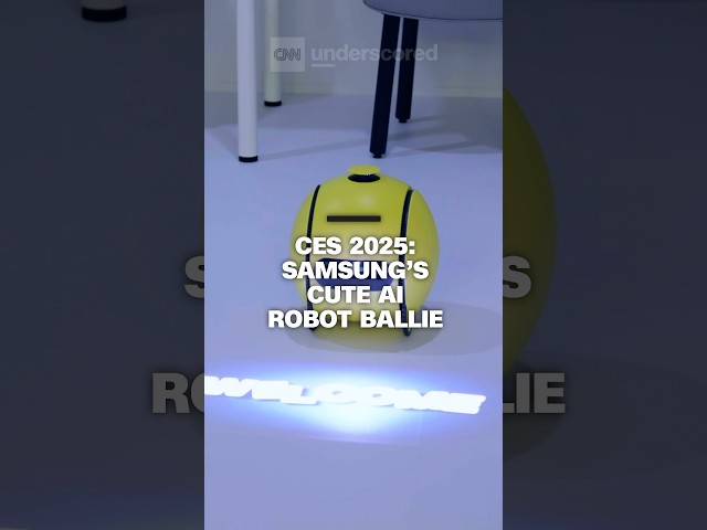 ⁣CES 2025: Samsung's new AI robot assistant Ballie