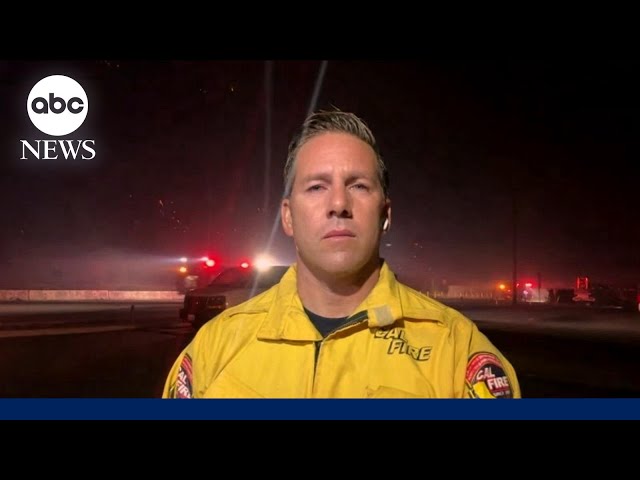 ⁣California Fire battalion chief talks fast-moving wildfires