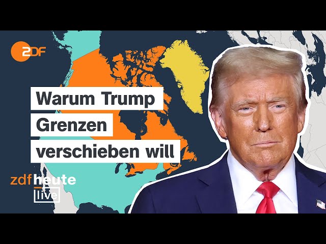 ⁣Grönland, Kanada, Panama: Wie Trump Partnern militärisch und wirtschaftlich droht I ZDFheute live