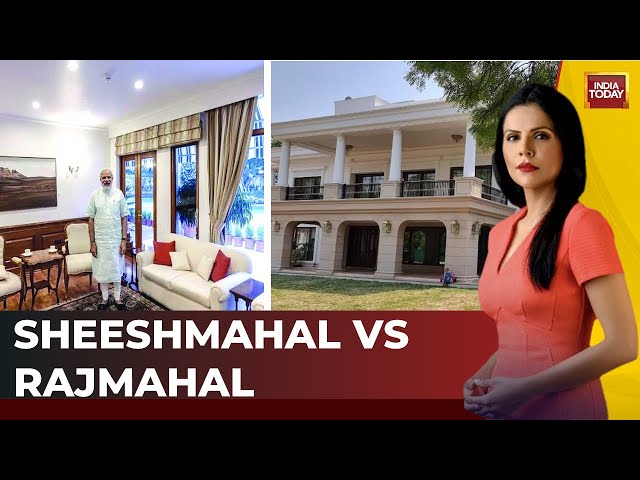 ⁣Delhi Elections 2025: PM Residence Vs Delhi CM Residence War LIVE | Sheeshmahal, Rajmahal Showdown