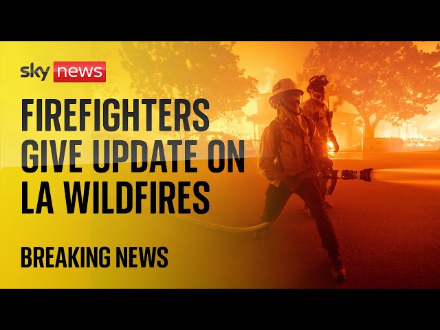 ⁣Live: California firefighters deliver news conference as wildfires hit Los Angeles