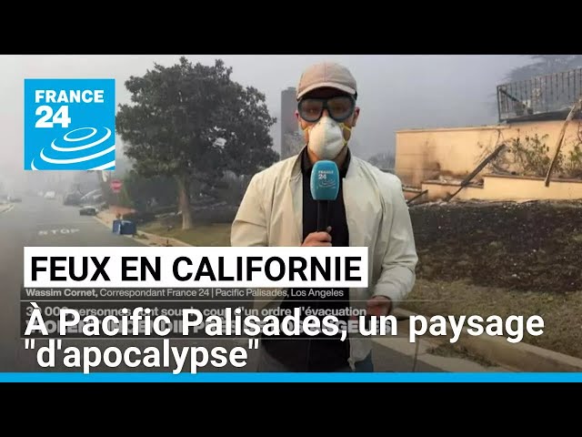 ⁣Un paysage "d'apocalypse" : à Los Angeles, le quartier Pacific Palisades dévasté par 