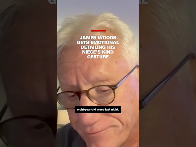 ⁣James Woods gets emotional detailing niece's kind gesture