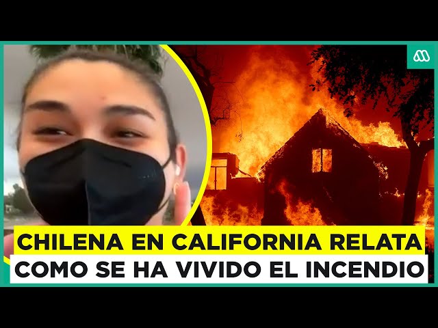 ⁣"Estamos llenos de humo": Chilena en California cuenta cómo ha vivido el devastador incend