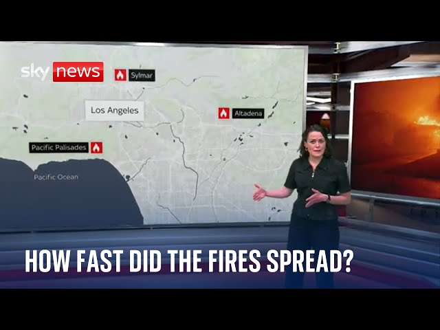 ⁣California wildfires: How fast did the wildfires spread?