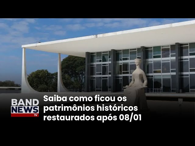 ⁣21 obras danificadas retornam ao Palácio do Planalto | BandNewsTV