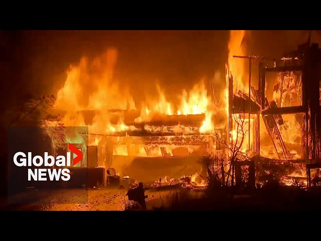 ⁣"Like driving through Hell": LA wildfires creates apocalyptic scenes along highway