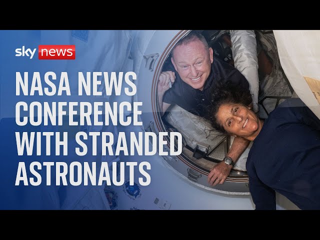 ⁣Live: NASA news conference with stranded astronauts