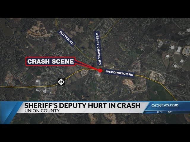 ⁣Union County Sheriff’s deputy in stable condition after crash