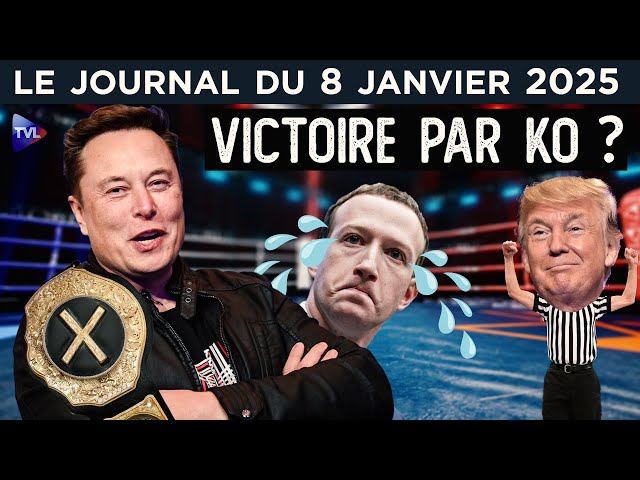 ⁣Trump et Musk dressent les géants américains - JT du mercredi 8 janvier 2025