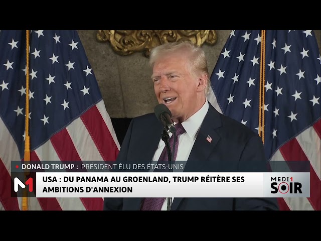 ⁣USA : Du Panama au Groenland, Trump réitère ses ambitions d'annexion