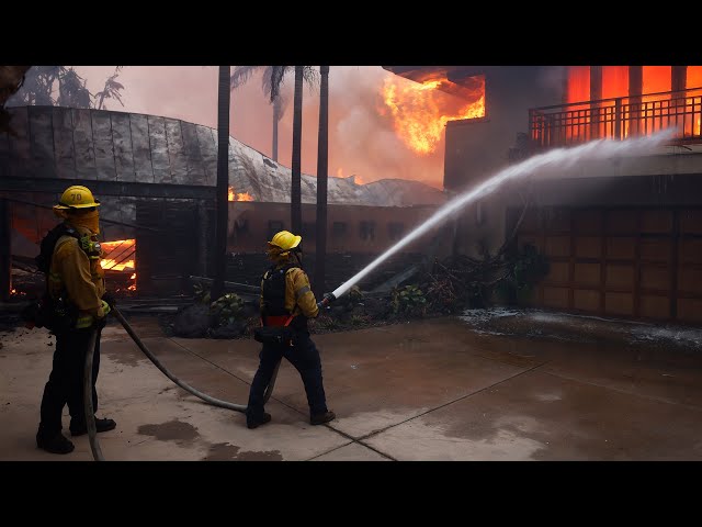 ⁣Wildfires in Los Angeles | The latest as crews work to contain blazes