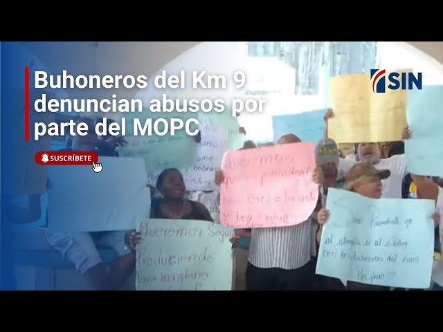 ⁣Buhoneros del Km 9 denuncian abusos por parte del MOPC