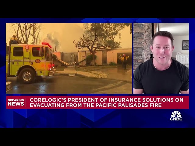 ⁣CoreLogic's Garret Gray on evacuating from the Palisades fire