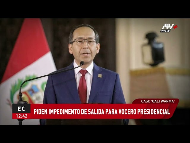 ⁣Caso 'Qali Warma': Fiscalía pide impedimento de salida del país para el vocero presidencia