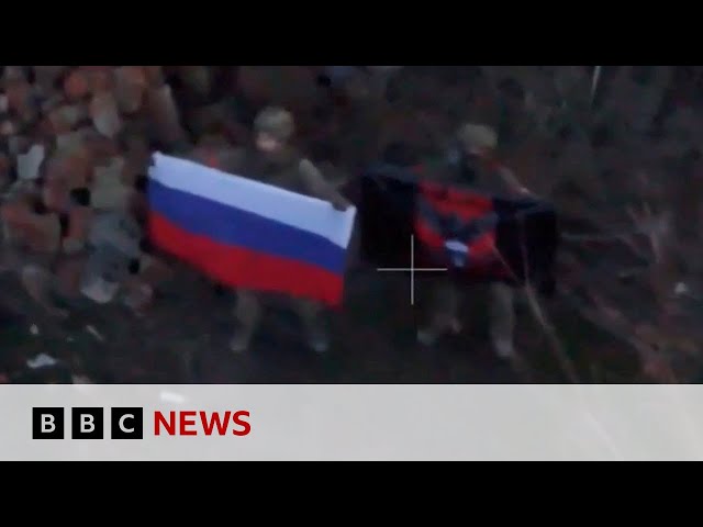 ⁣Russia claims capture of Ukrainian front-line town | BBC News