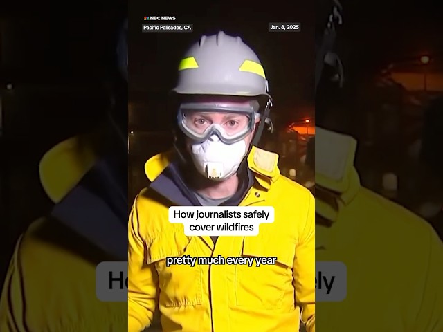 ⁣How journalists safely cover wildfires