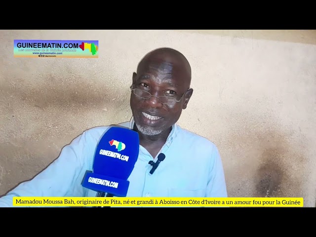 ⁣Né à Aboisso (Côte d'Ivoire), Mamadou Moussa Bah a passé toute sa vie dans cette localité du su