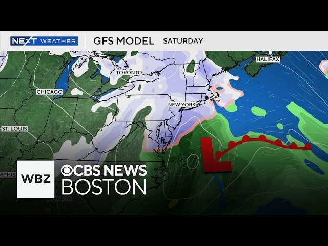 ⁣Here's why meteorologists say a major weekend snowstorm for New England is looking unlikely