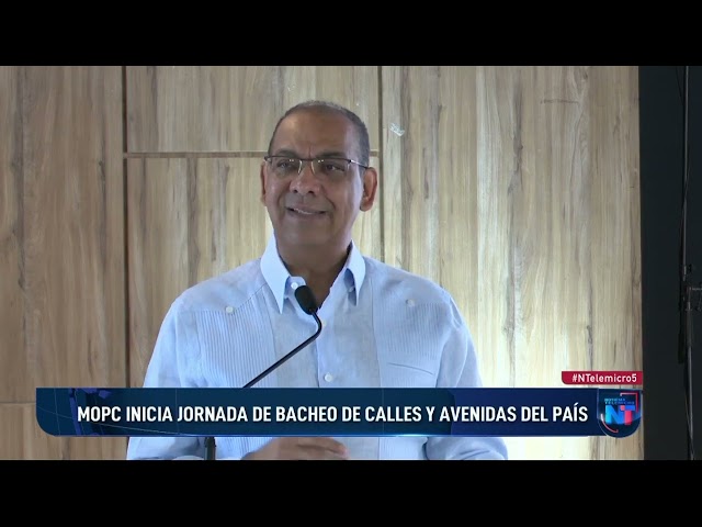 ⁣MOPC anuncia bacheo en calles y carreteras del país