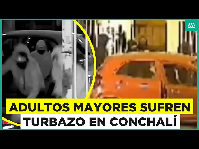 ⁣Adultos mayores sufren violento turbazo en Conchalí