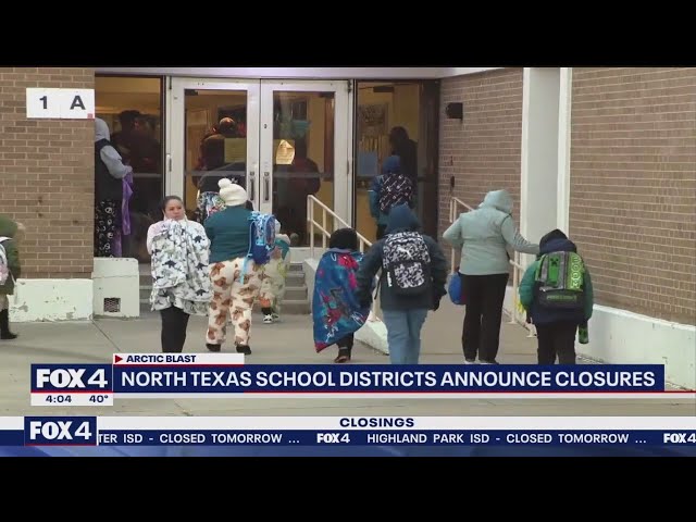 ⁣DFW school districts announce closures