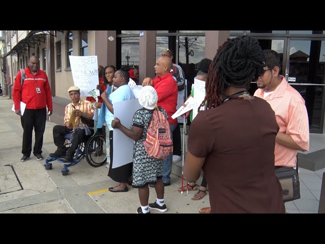 ⁣Differently-Abled Protestors Demand Improved Housing Allocation