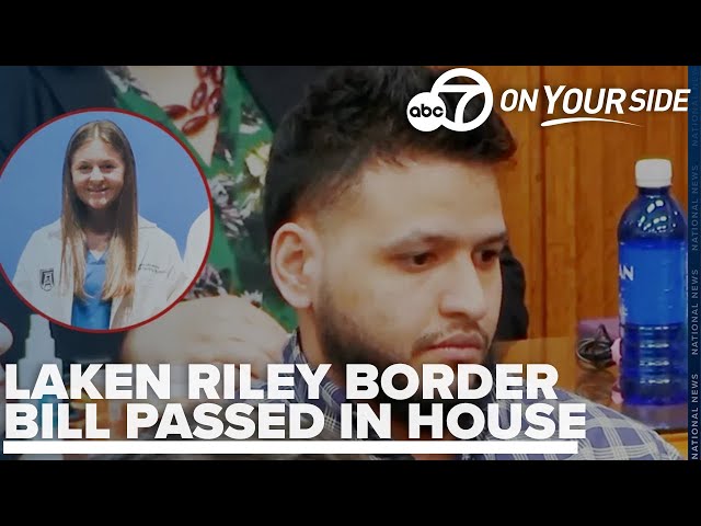 ⁣House passes border bill named after slain nursing student Laken Riley