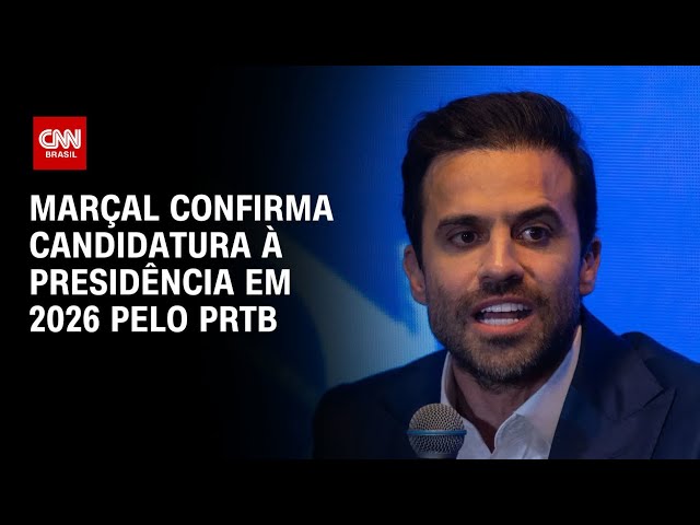 ⁣Marçal confirma candidatura à Presidência em 2026 pelo PRTB | CNN ARENA