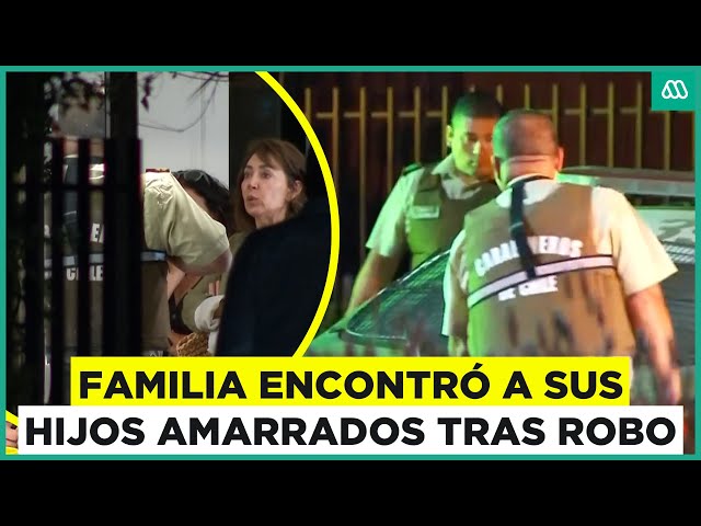 ⁣Violento robo en Lo Barnechea: Maniataron a hijos de la familia y se llevaron $10 millones