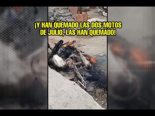 ⁣SJL: Pareja destroza casa y motocicletas de vecino, pero queda libre