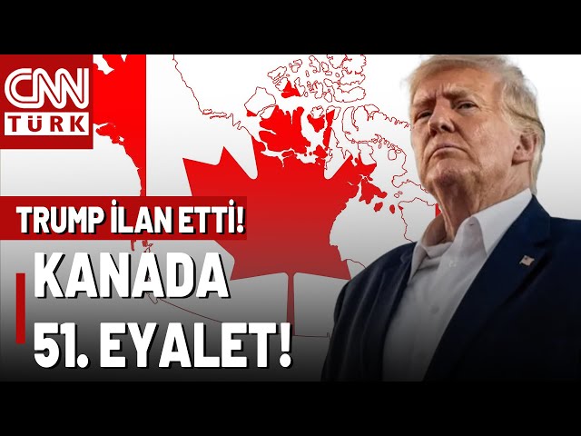 ⁣Trump 1 Saatte Dünyayı Altüst Etti! Donald Trump Kanada'yı ABD Toprağı İlan Etti