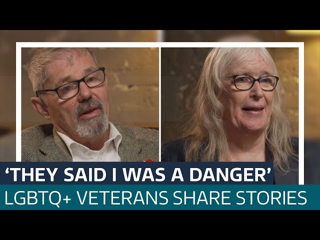 ⁣LGBTQ+ veterans share their stories 25 years after 'gay ban' lifted | ITV News