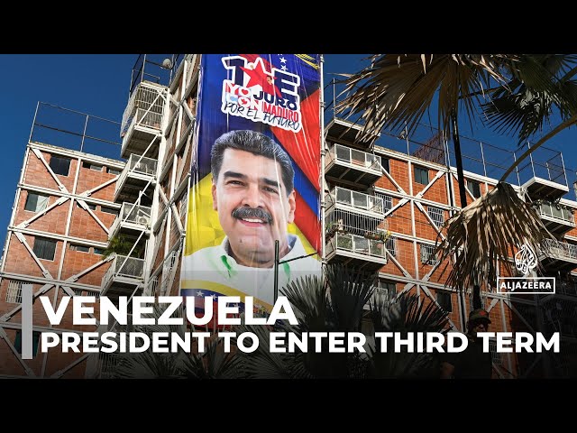 ⁣Venezuela’s president to enter third term: Protests as opposition disputes the winner