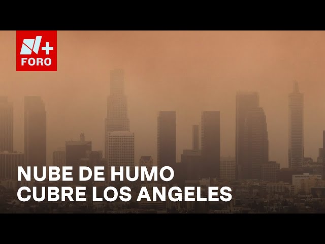 ⁣Entre humo, Así se ve esta tarde Los Ángeles, California - Las Noticias