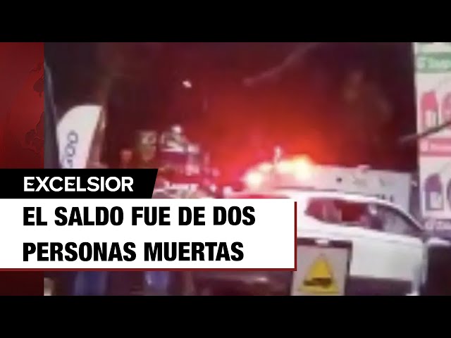 ⁣Balacera en gasolinera de Azcapotzalco, CDMX: confirman 2 muertos