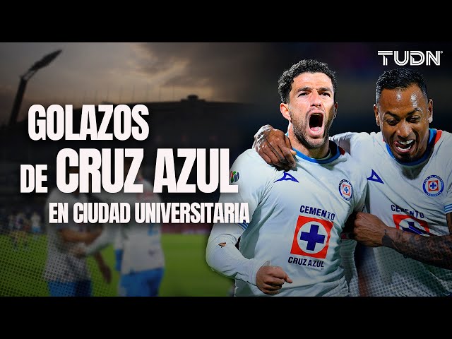 ⁣¡SU SEGUNDA CASA!  Cruz Azul sabe hacer GOLAZOS en Ciudad Universitaria | TUDN