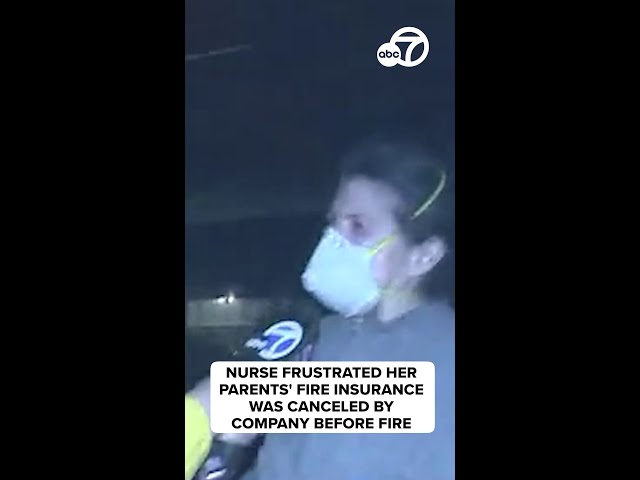 ⁣Nurse frustrated her parents' fire insurance was canceled by company before fire