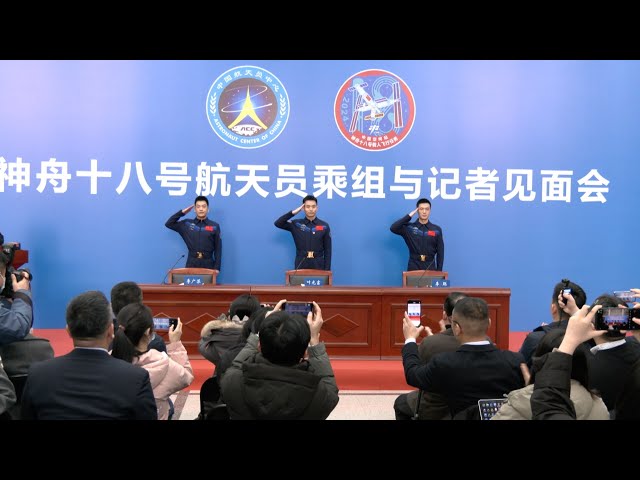 ⁣Shenzhou-18 crew members share experiences of life in space