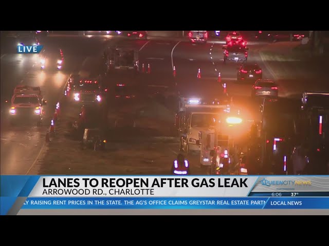 ⁣SW Charlotte road to reopen after gas leak